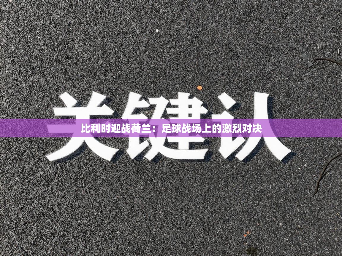 比利时迎战荷兰:足球战场上的激烈对决 第1张